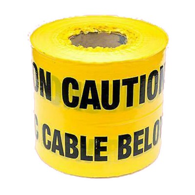 Caution Fiber Optics Tape