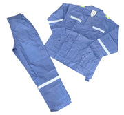 Safety pant/shirt uniform with reflector