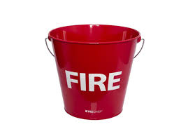 Fire Bucket with Plain Base